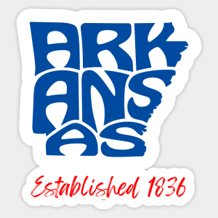 Arkansas Established 1836 Sticker